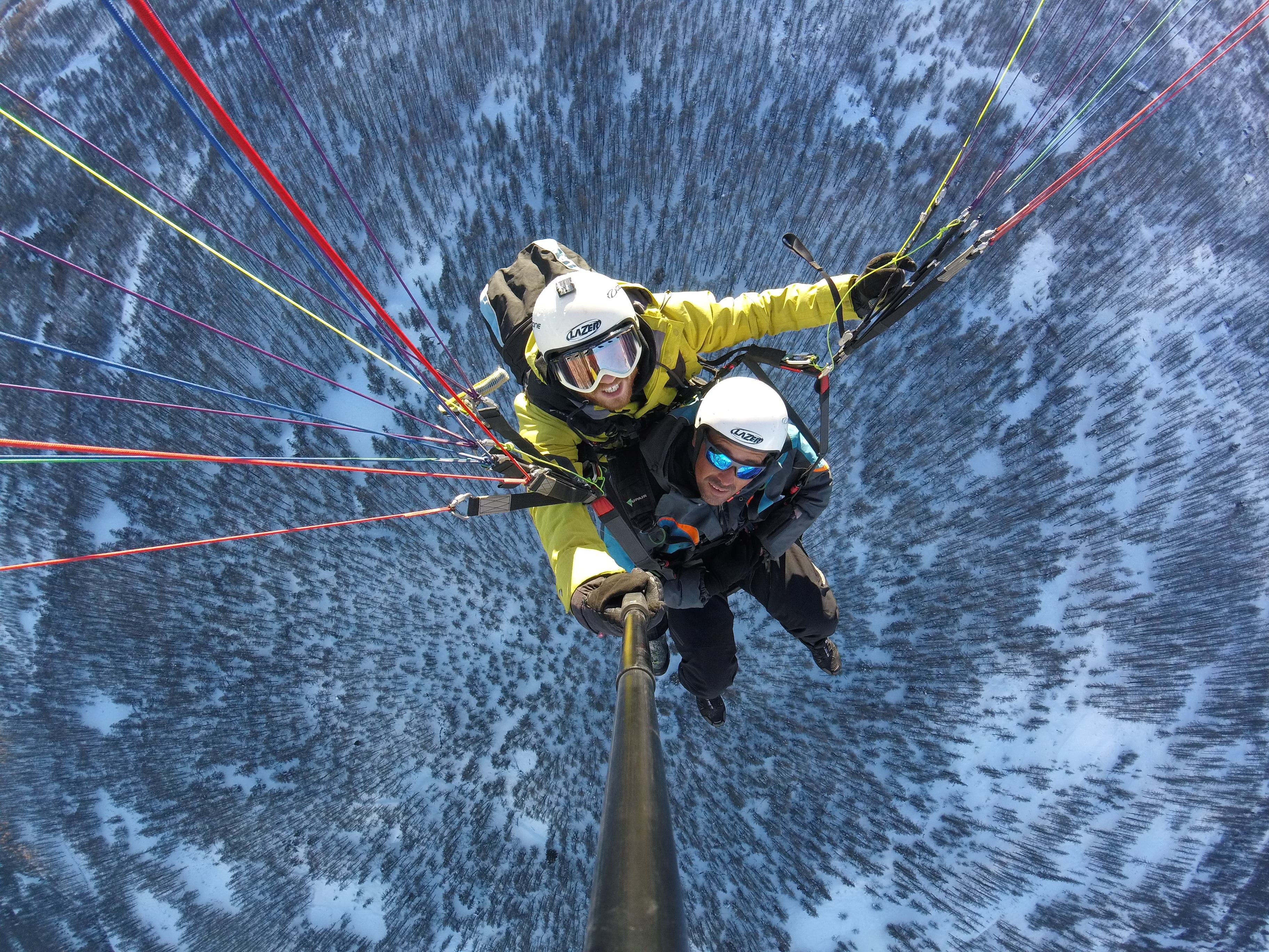 Photo d'un vol en parapente à Serre Chevalier