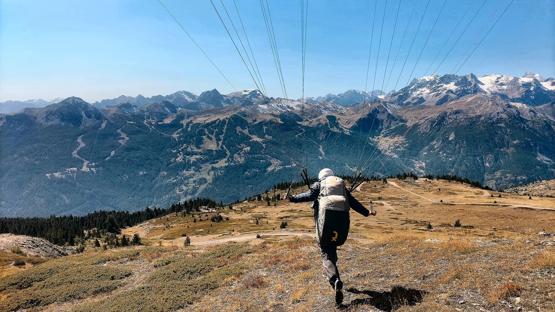 Photo d'un vol en parapente à Serre Chevalier