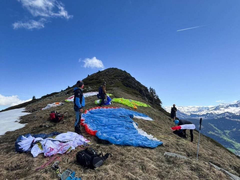 Photo d'un vol en parapente à Serre Chevalier